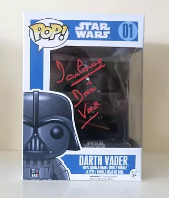 Buy Star Wars Funko Pop - 2010 -01 Darth Vader -  Signed By Dave Prowse - Mint • 225£