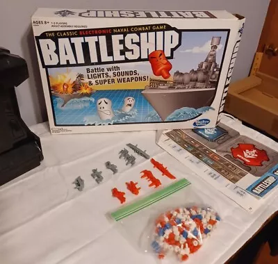 Buy Hasbro Battleship Classic Electronic Naval Combat Board Game Missing One Piece • 24.01£
