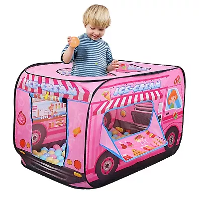 Buy Pop Up Play Ice Cream Tent Boys/Girls Imaginative Play House For Children Gift • 11.89£