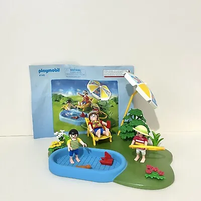 Buy Playmobil City Life Swimming Pool 4140 -  Complete With Instructions - VGC • 9.95£