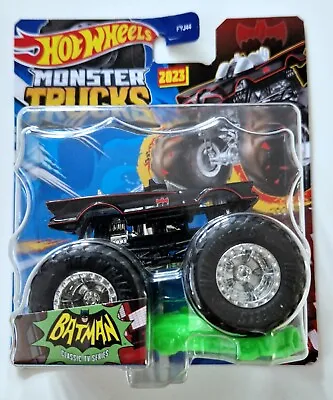 Buy Hot Wheels Monster Trucks Classic Batman TV Series 1966 Batmobile 1:64 Scale New • 19.99£