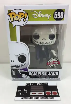 Buy Funko Vampire Jack Skellington #598 Figure Boxed NEW Pop Nightmare Christmas • 14.95£
