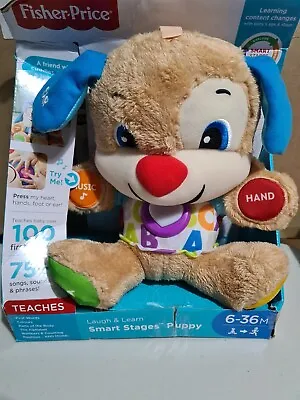 Buy Fisher Price Smart Stages Puppy Blue Tatty Packaging  • 18.99£
