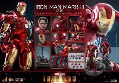 Buy Hot Toys MMS664D48B Iron Man Mark III (2.0) Diecast 1/6 Scale Figure In Stock • 655.20£