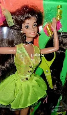 Buy Vintage 90's Barbie Cut And Style Brunette #12643 1994 Cut E Style • 113.26£