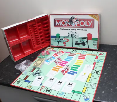 Buy Monopoly Board Game Hasbro 2003 White Box MISSING INSTRUCTIONS BOOKLET • 9.99£