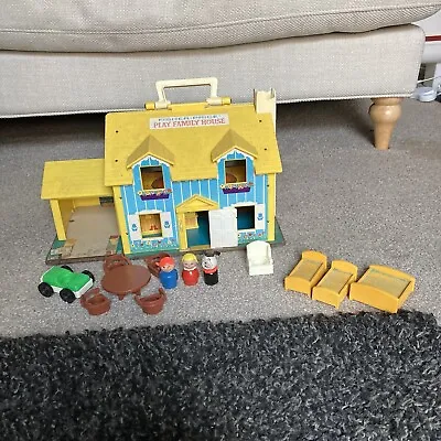 Buy Vintage Fisher-Price Little People Play Family House 1960's With Accessories • 7.65£