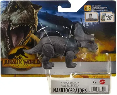 Buy Jurassic World Dominion Nasutoceratops Dinosaur Ferocerious Pack Mattel Figure • 19.39£