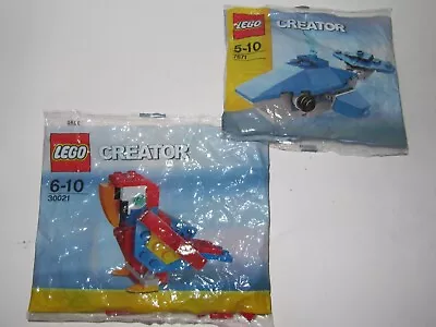 Buy X2 Lego Creator Pack S Parrot 30021 & 7871 Whale 6-10 Years • 9.95£