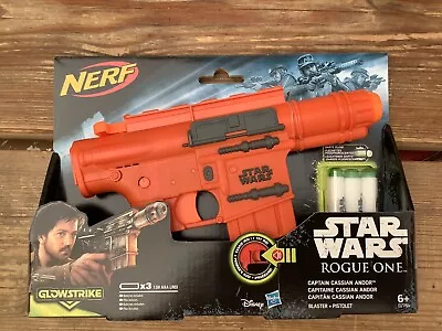 Buy NERF GUN STAR WARS ROGUE ONE CAPTAIN CASSIAN ANDOR BLASTER TOY With Sound Hasbro • 16.99£