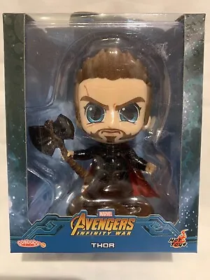 Buy *RARE* Hot Toys (COSB433) Avengers: Infinity War - Thor Cosbaby Bobble-Head • 50£