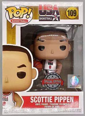 Buy #109 Scottie Pippen (USA) - NBA Funko POP With POP Protector • 11.19£