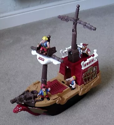 Buy 1998 Fisher Price Great Adventures Pirate Ship 77041 + 4 Figures - Incomplete • 4.99£