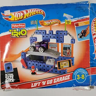 Buy Hot Wheels Fisher Price TRIO Lift 'N Go Garage 2011 New In Opened Damaged Box • 24.12£