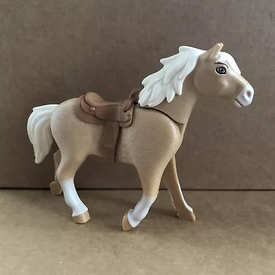 Buy Playmobil Spirit Sandy Brown Blonde Horse & Saddle, Country Farm Spares 15 • 2£