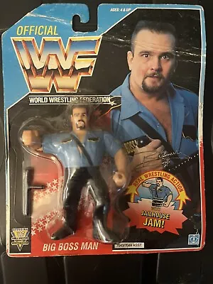 Buy 1992 Big Boss Man WWF - Hasbro - Series 3 - MOC - Wrestling Figure • 57.71£