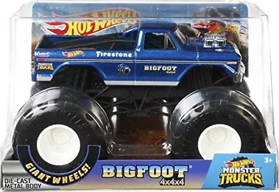 Buy Hot Wheels Monster Trucks Bigfoot 1:24 Scale For Kids Age 3 4 5 6 7 8 Years Old  • 18.82£