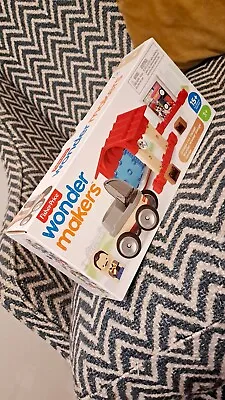Buy New Wonder Maker Car Garage Building Toddler Play Set Fisher Price Blocks   • 1.99£