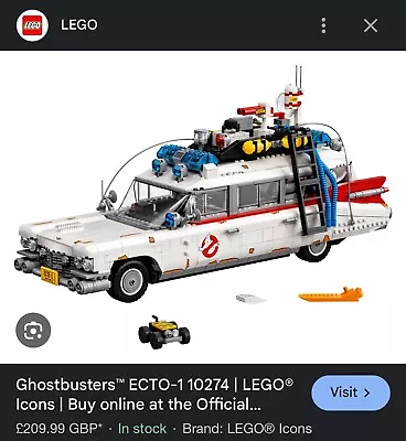 Buy LEGO Creator Expert Ghostbusters™ ECTO-1 (10274) • 98£