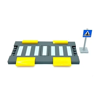 Buy LEGO® Zebra Crossing Half Road Plate & Sign 60290 60291 60292 60304 60306 60328 • 3.99£