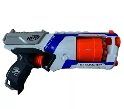 Buy Nerf N-Strike Elite Strongarm Blaster Soft Dart Toy Gun Blue And Orange • 4.50£