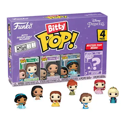 Buy Funko Bitty POP! Belle Disney Princess 4-Pack Vinyl Figures New • 14.55£
