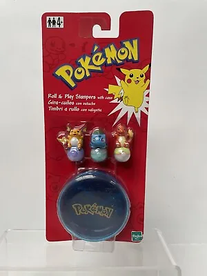 Buy Vintage 1990's Pokemon Roll & Play Stampers With Blue Case Hasbro - New Sealed • 24.99£