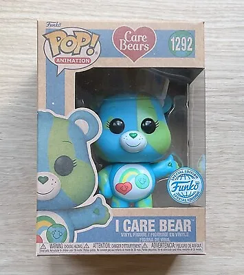 Buy Funko Pop Care Bears I Care Bear Earth Day #1292 + Free Protector • 29.99£
