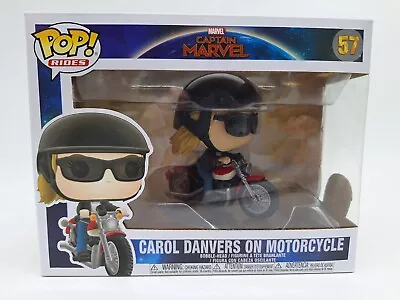 Buy Funko Pop Rides! - Carol Danvers On Motorcycle Vinyl Figure - Boxed Ex Captain M • 11.99£