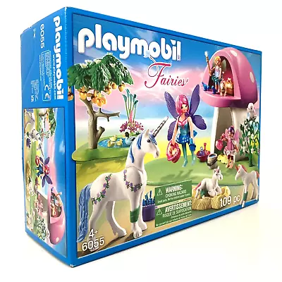 Buy Playmobil Fairies 6055 Toadstool House Fairy Woods Pixies Unicorn Tree Magic • 29.99£