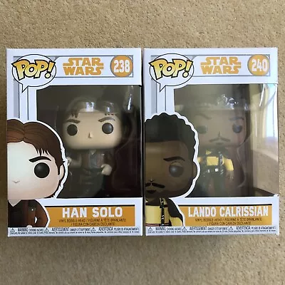 Buy Star Wars:  Solo Han Solo & Lando Calrissian Bundle Pop! Vinyl Figure “NEW” • 14.99£