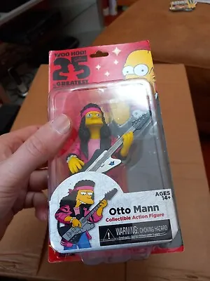 Buy Neca 25 Years Of The Simpsons Greatest Guest Stars Figure Otto Mann • 39.99£