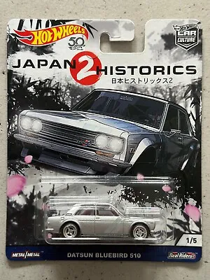 Buy 2017 Hot Wheels Premium Japan Historics 2 DATSUN BLUEBIRD 510 Car Culture • 49.99£