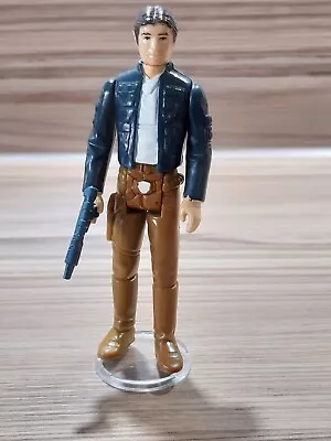 Buy Vintage Star Wars Figure Han Solo Bespin Outfit 1980 With Repro Blaster • 0.99£