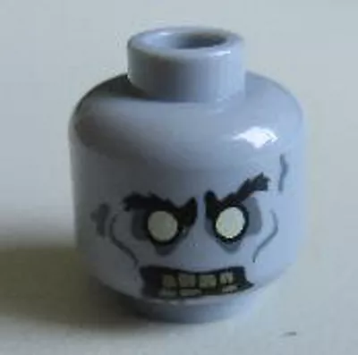 Buy LEGO - Minifig, Head - Angry, White Eyes & Yellowed Teeth One Missing - (Zombie) • 17£