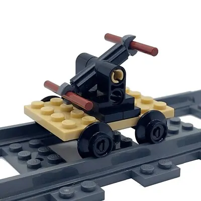Buy LEGO® Train Railway Track Pump Car Hand Maintenance Railroad Trolley Jigger • 4.99£