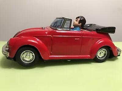 Buy Bandai Vw Beetle Convertible Tin Lithographed Remote Control Car Made In Japan • 174.42£