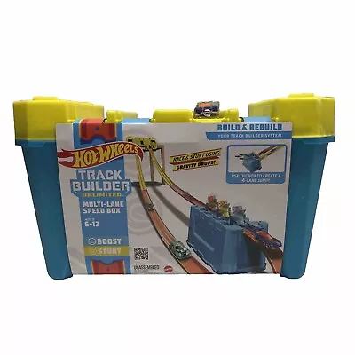 Buy Hot Wheels Track Builder Gravity Speed Box With Launch Gate, Clamp 4 Lane Start  • 36.93£