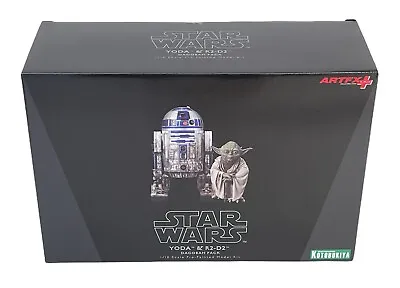 Buy Kotobukiya Yoda & R2-D2 Dagobah Pack ARTFX+ 1/10th Scale Model Kit Statue* • 199.99£