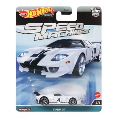 Buy Hot Wheels Car Culture 2023 Speed Machines Diecast Ford GT Brand New (Was £9.99) • 5£