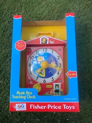 Buy Vintage Fisher Price Music Box Teaching Clock Educational. • 21.99£