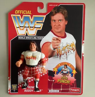 Buy WWF Rowdy Roddy Piper Hasbro Figure With Custom Backing Card • 12.99£