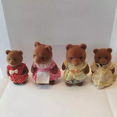 Buy VINTAGE 4 FIGURES SYLVANIAN FAMILIES THE CLEVER LITTLE BEARS As Is • 14.90£