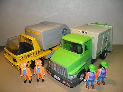 Buy PLAYMOBIL RECYCLE TRUCKS (Rubbish Lorry,Dust Carts,Figures) • 10.99£
