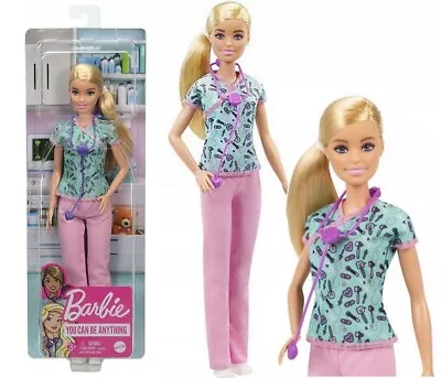 Buy Barbie You Can Be Anything BARBIE DOLL CAREER NURSE GTW39 • 39.13£