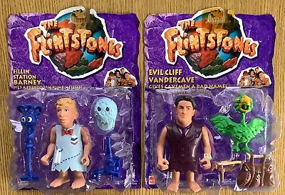 Buy 2 The Flintstones Movie Figures Barney & Cliff Vandercave 1993 Sealed Vintage 5” • 18£