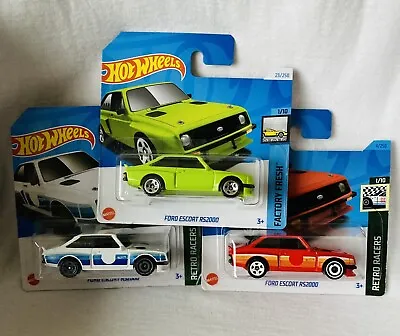 Buy Ford Rs2000 Mk2 Escort Green-red-white New X3 Short Card Hot Wheels X3 Cars Look • 20£