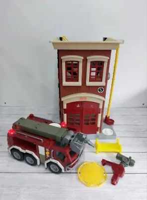 Buy Fisher Price Imaginext Fire Station + Fire Engine  + Accessories • 17.99£