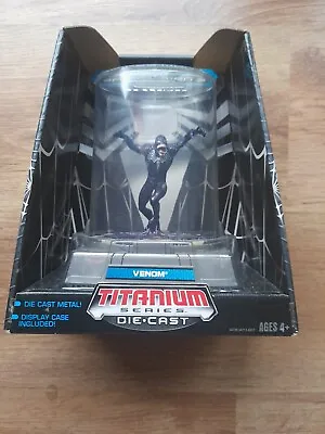 Buy Venom Spiderman 3 Titanium Series Figure Diecast Marvel Hasbro Galoob • 55£
