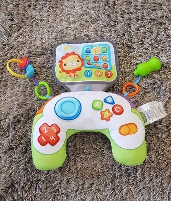 Buy Fisher-Price Littlest Gamer Tummy Time Wedge With 2 Linkable Baby Toys • 13.99£